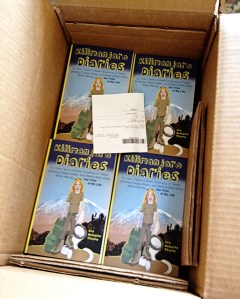 A carton full of books to sell