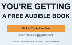 get a 30-day Audible trial for free by signing in with your Amazon account