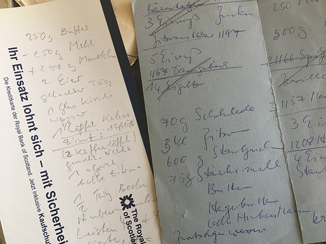 contents of my grandmothers cookbook